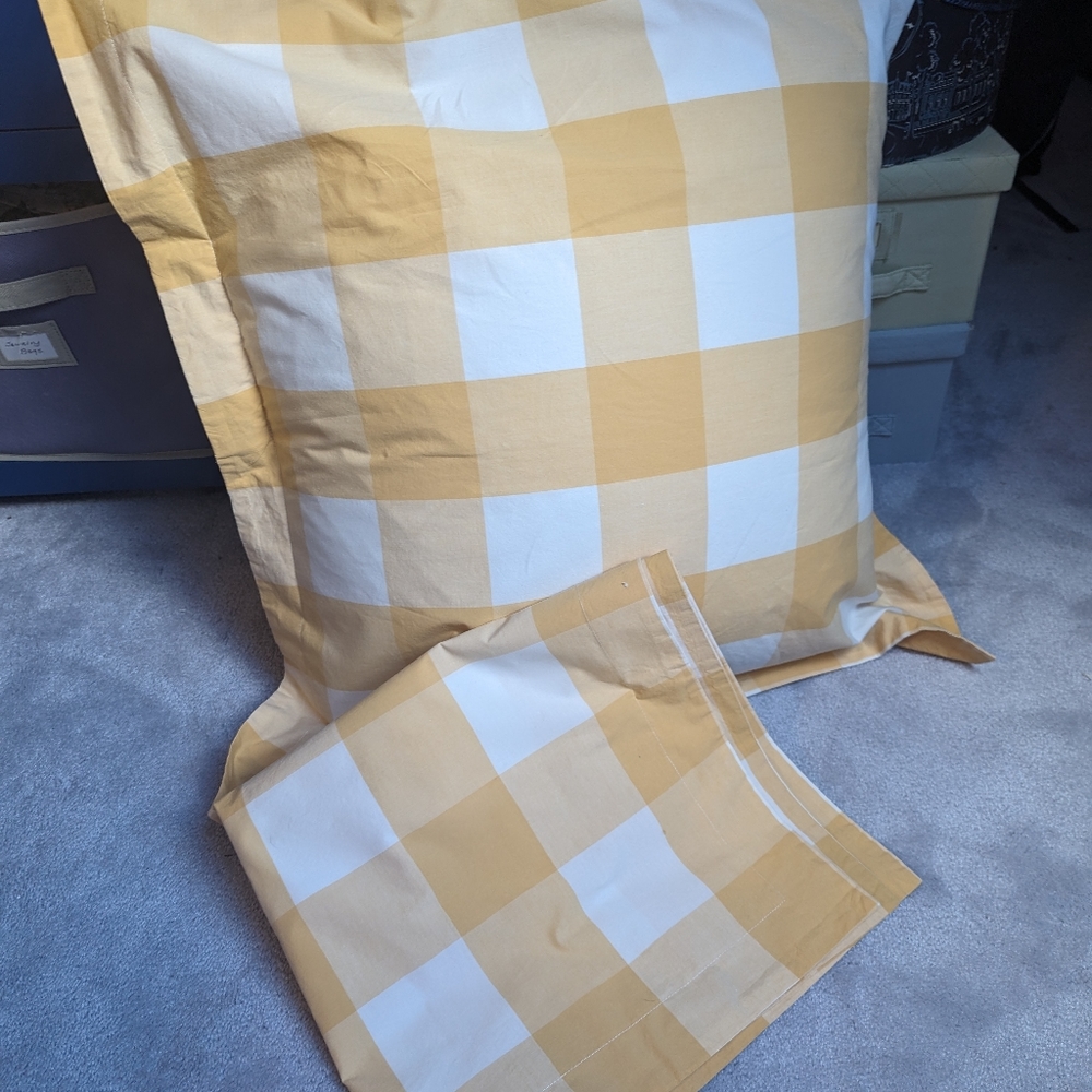 Ballard Design Gwyneth Buffalo Check Euro Sham